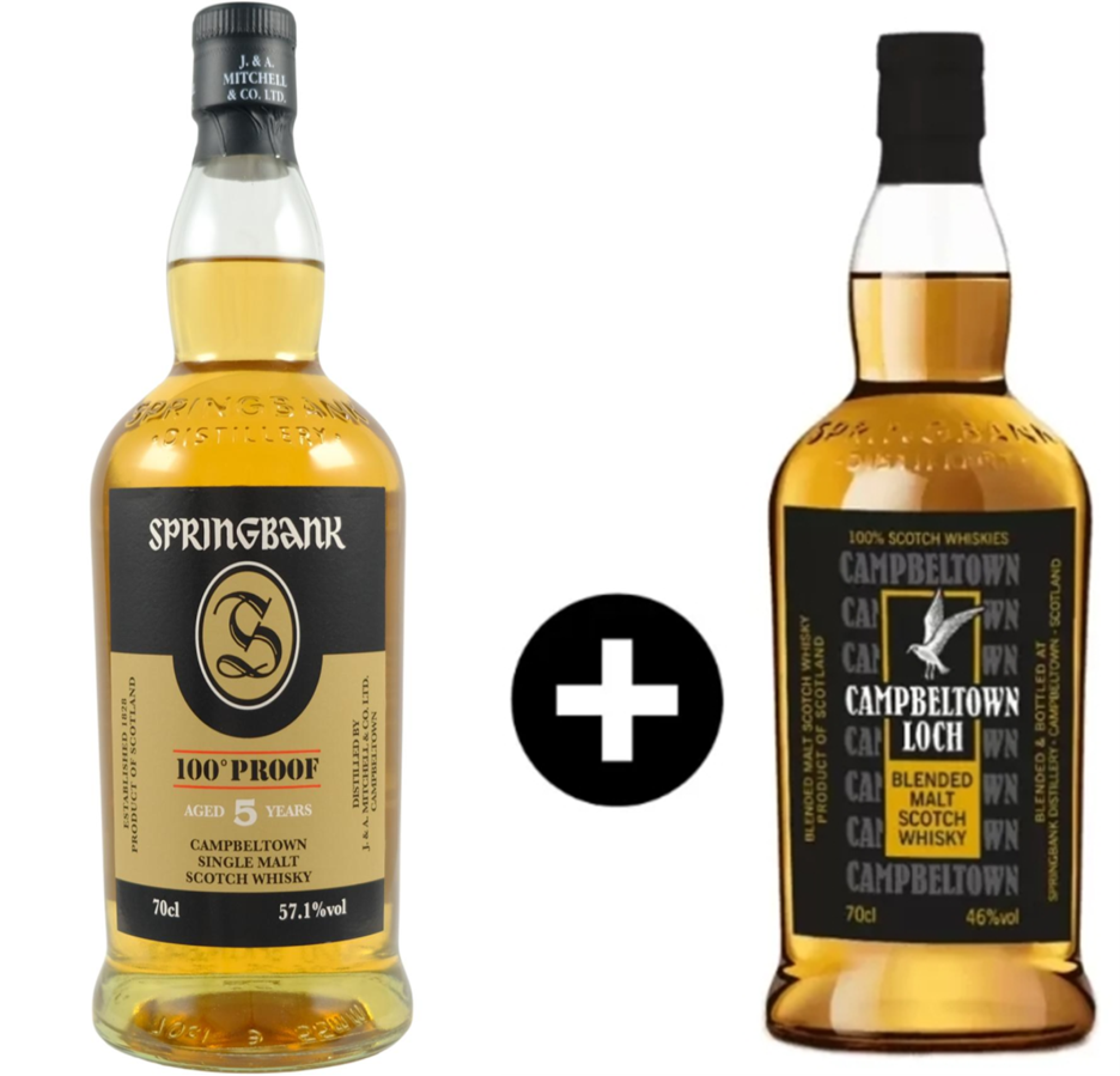Springbank 5 YO & Campbeltown Loch Whisky set