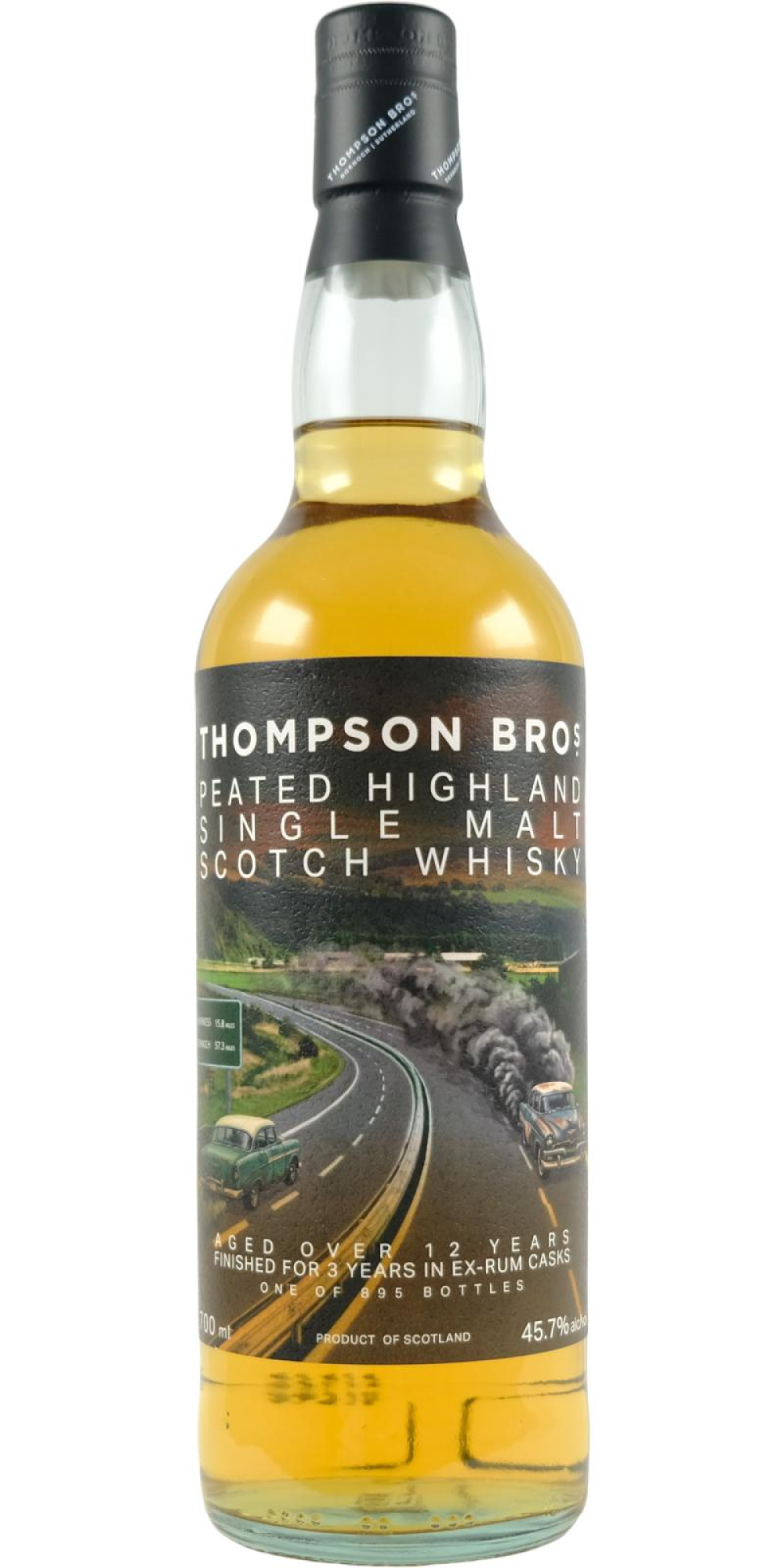 Thompson Bros Hioghland Single Malt 12yrs Rum Peated